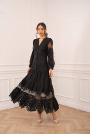 Robe Avril longue imprimé bohème - 80957-12