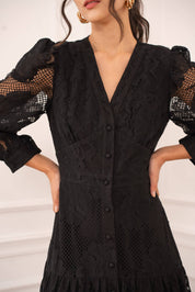 Robe Avril longue imprimé bohème - 80957-12