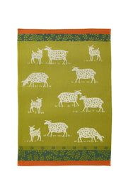 Laidun - Jacquard Keittiöpyyhe Lammas-aiheinen Puuvilla