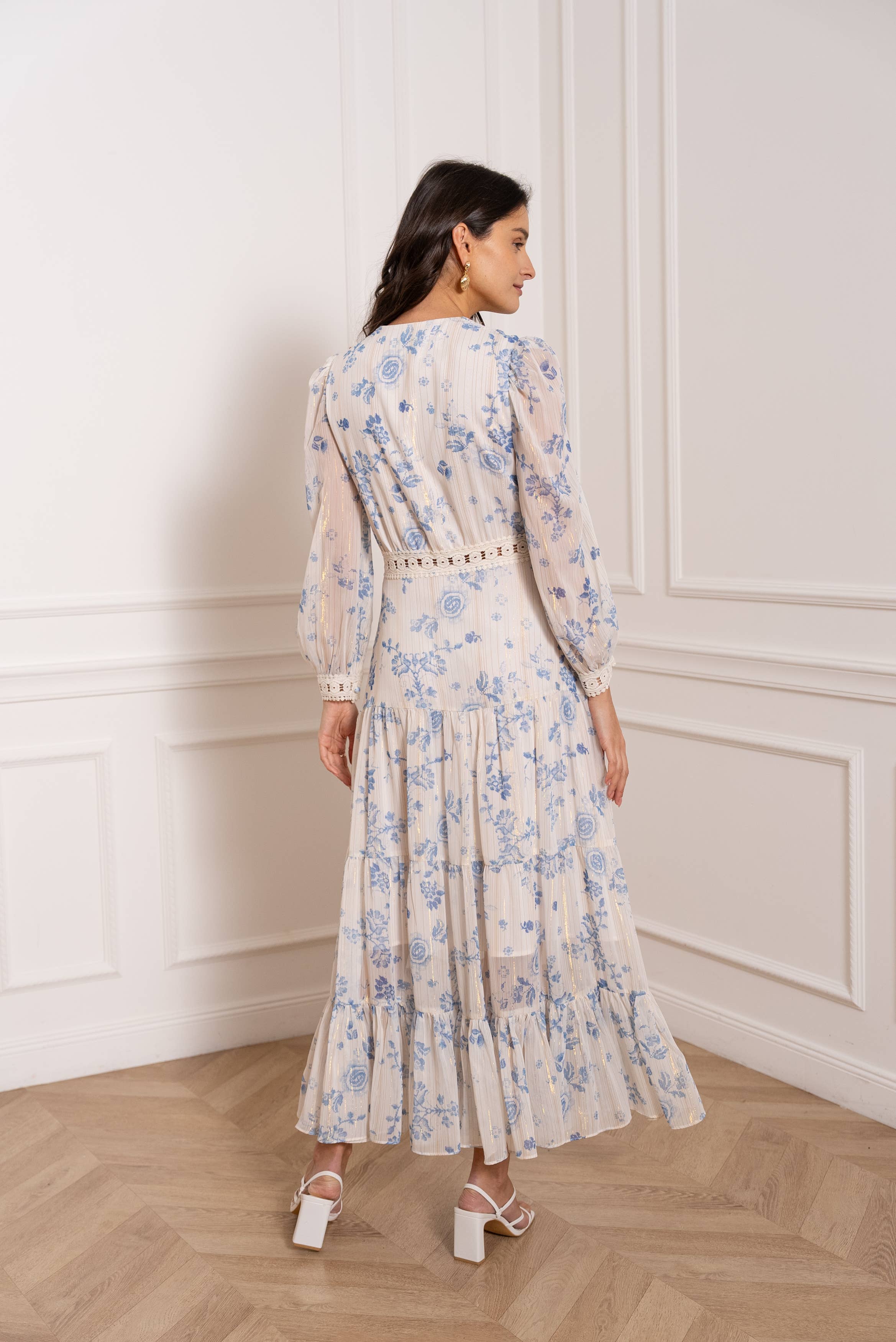 Robe Avril longue imprimé bohème - 80957-12