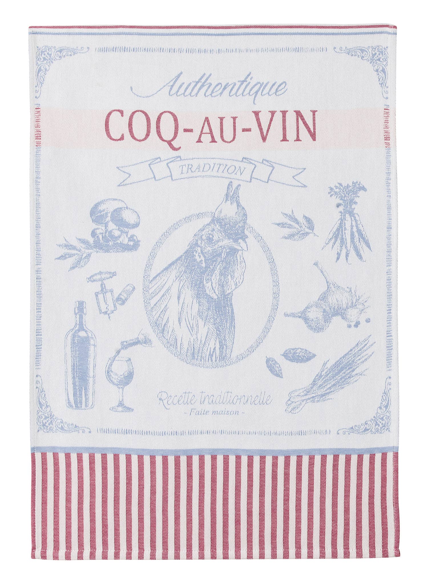 Coq Au Vin - Jacquard keittiöpyyhe puuvillaa