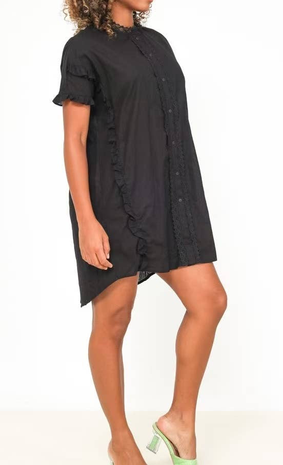 Robe Chemise Volantée Romance – Esprit Bohème Chic