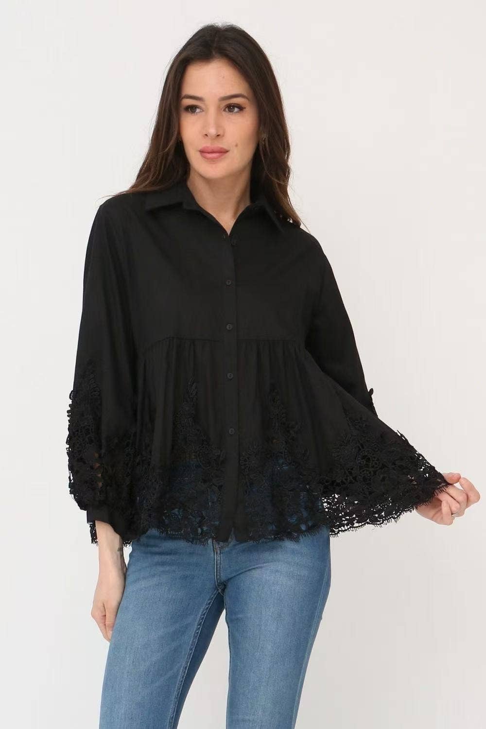 Chemise Bohème Dentelle Couture