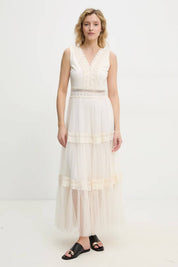 Robe longue Nikky en tulle plumetis - 80936 (S-M-L-XL)