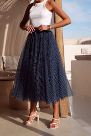 Jupe Aria en tulle plumetis SS26 - CK08077-3