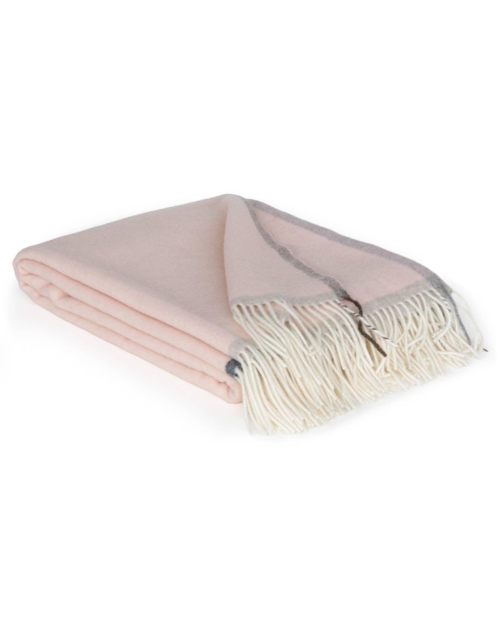 Plaid doux en cachemire et laine mérinos MILANO Rosa Orlo
