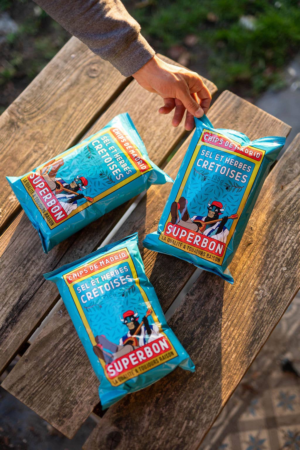 NOUVEAU - Chips aux herbes crétoises 125 g - Superbon