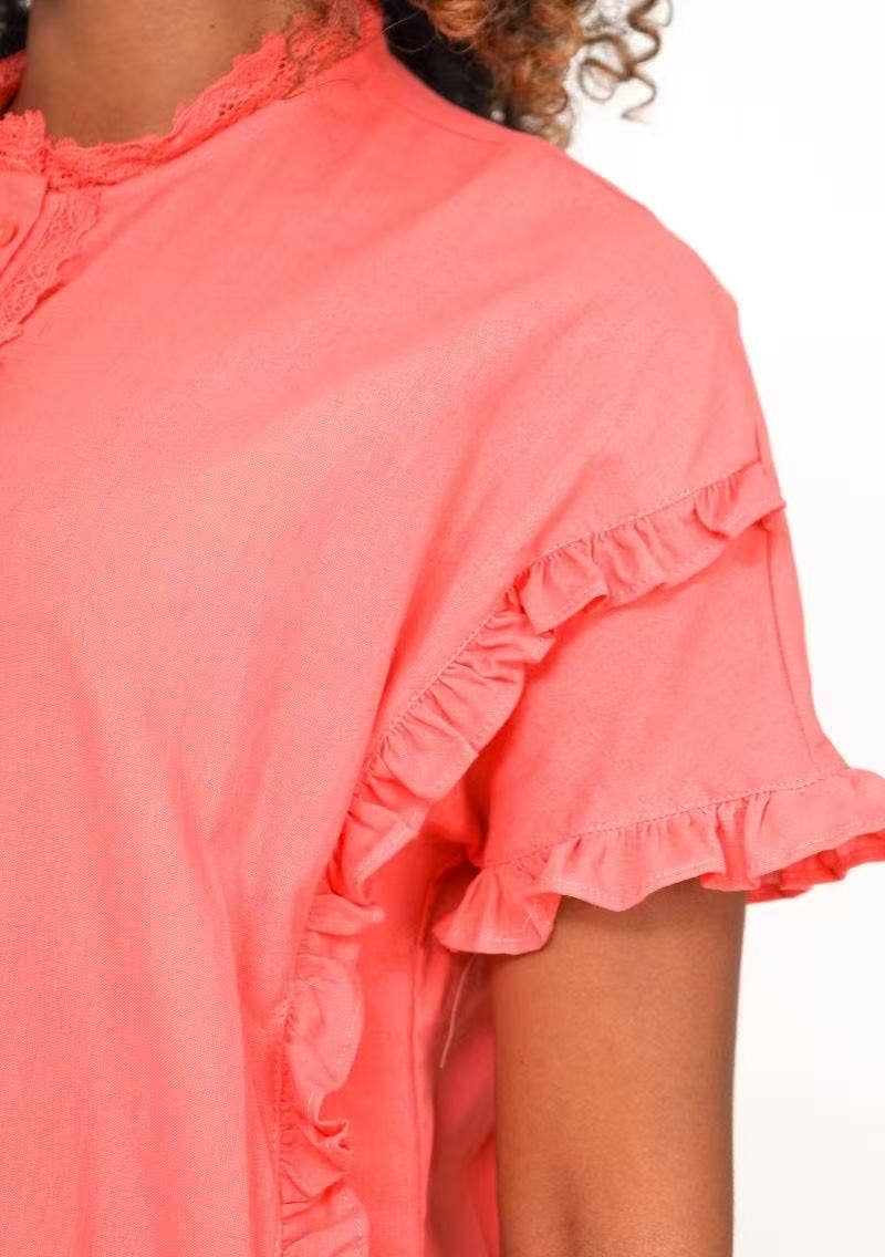 Robe Chemise Volantée Romance – Esprit Bohème Chic