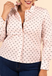 Kissapaitapusero, vaaleanpunainen