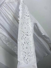 Chemise Robe Manche Dentelle