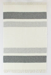 Plaid en laine AGATHA gris