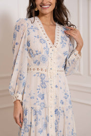 Robe Avril longue imprimé bohème - 80957-12