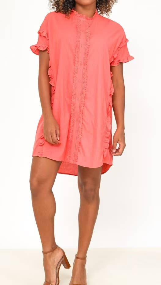 Robe Chemise Volantée Romance – Esprit Bohème Chic