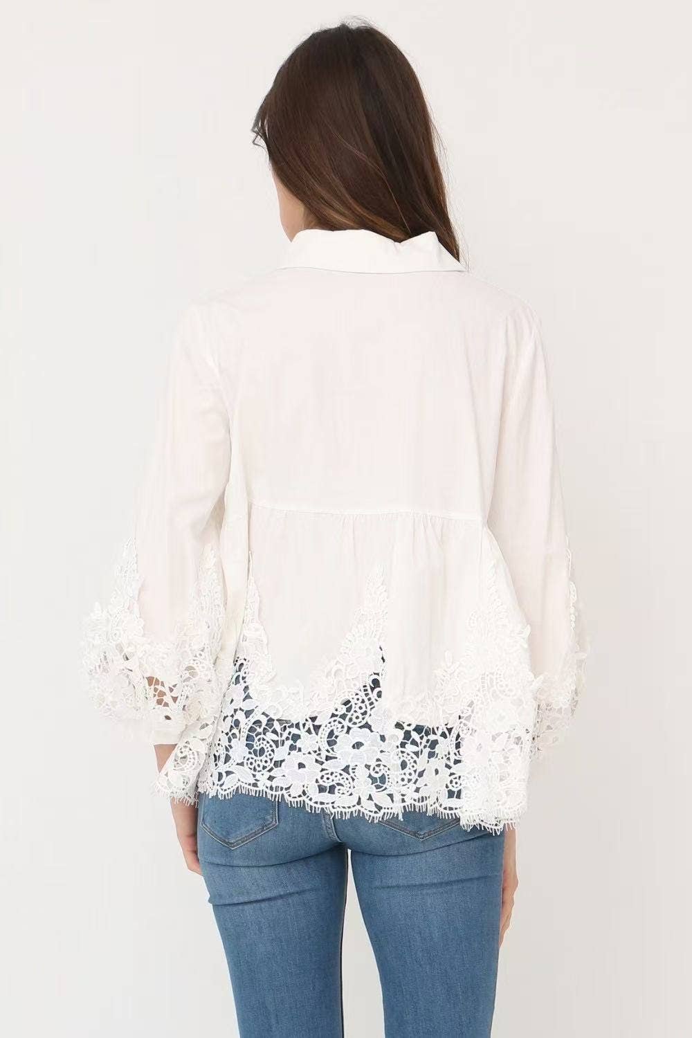 Chemise Bohème Dentelle Couture