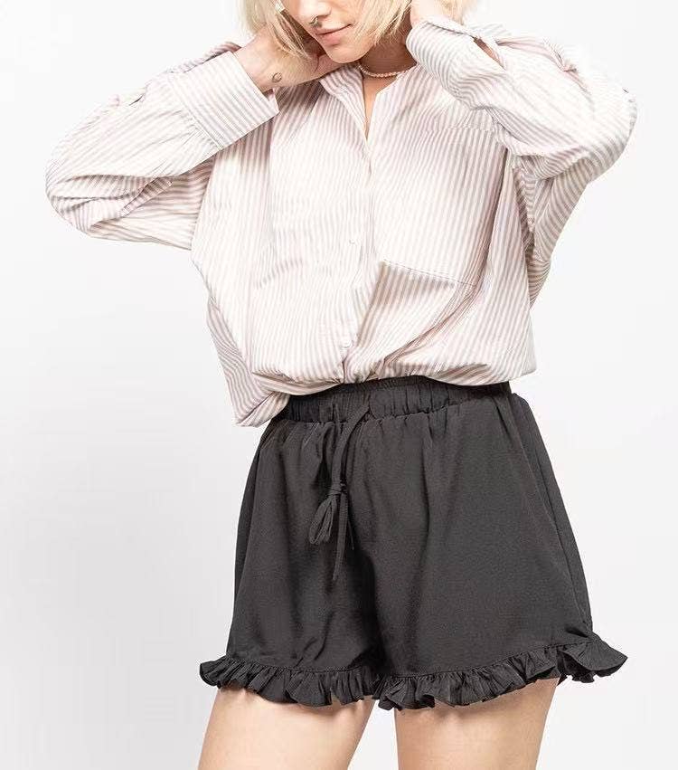 Short Fluide à Volants Bohème Chic