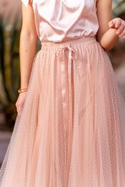 Jupe Aria en tulle plumetis SS26 - CK08077-3