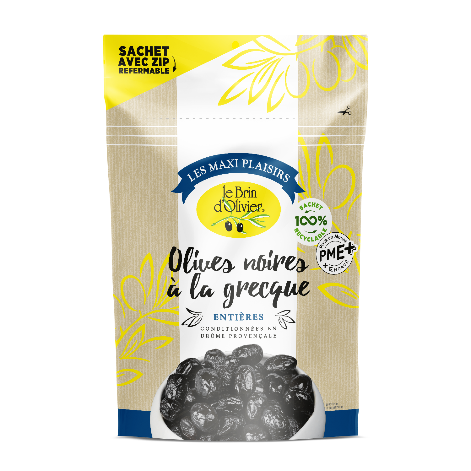 Olives noires à la grecque 500g