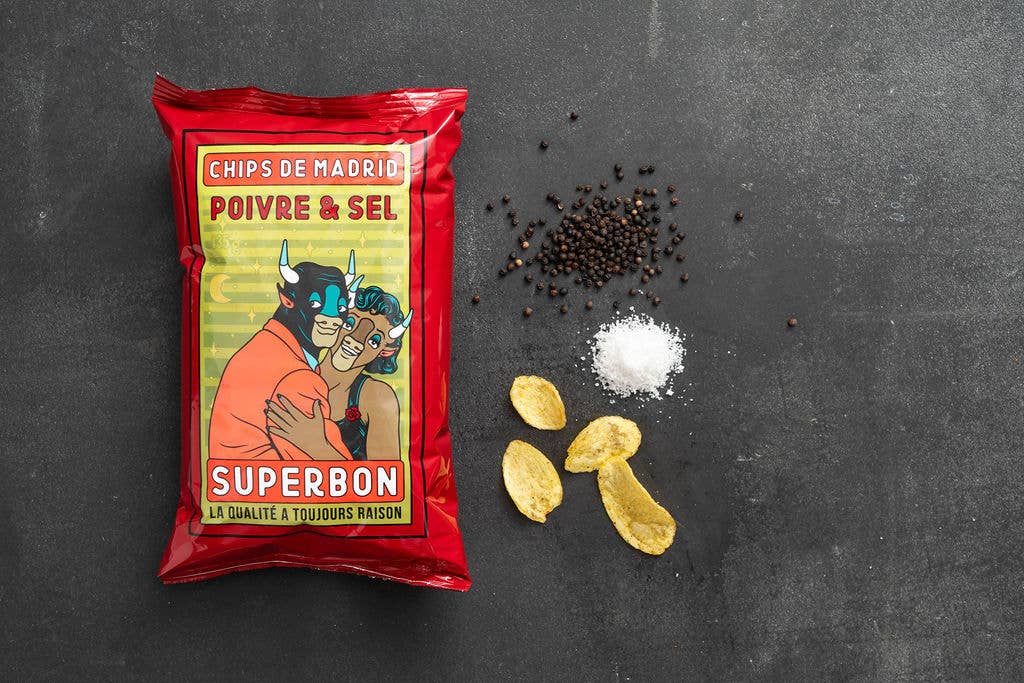 NOUVEAU - Chips Sel et Poivre 125 g - Superbon