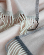 Plaid doux en cachemire et laine mérinos MILANO Rosa Orlo