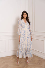 Robe Avril longue imprimé bohème - 80957-12