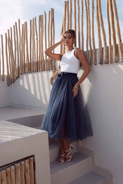 Jupe Aria en tulle plumetis SS26 - CK08077-3