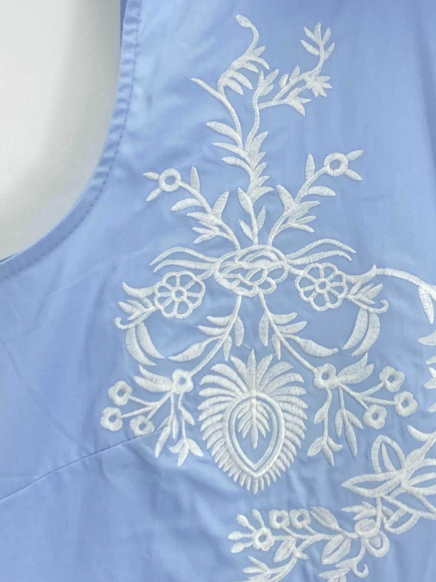Chemise Sans Manches Brodée Riviera Chic
