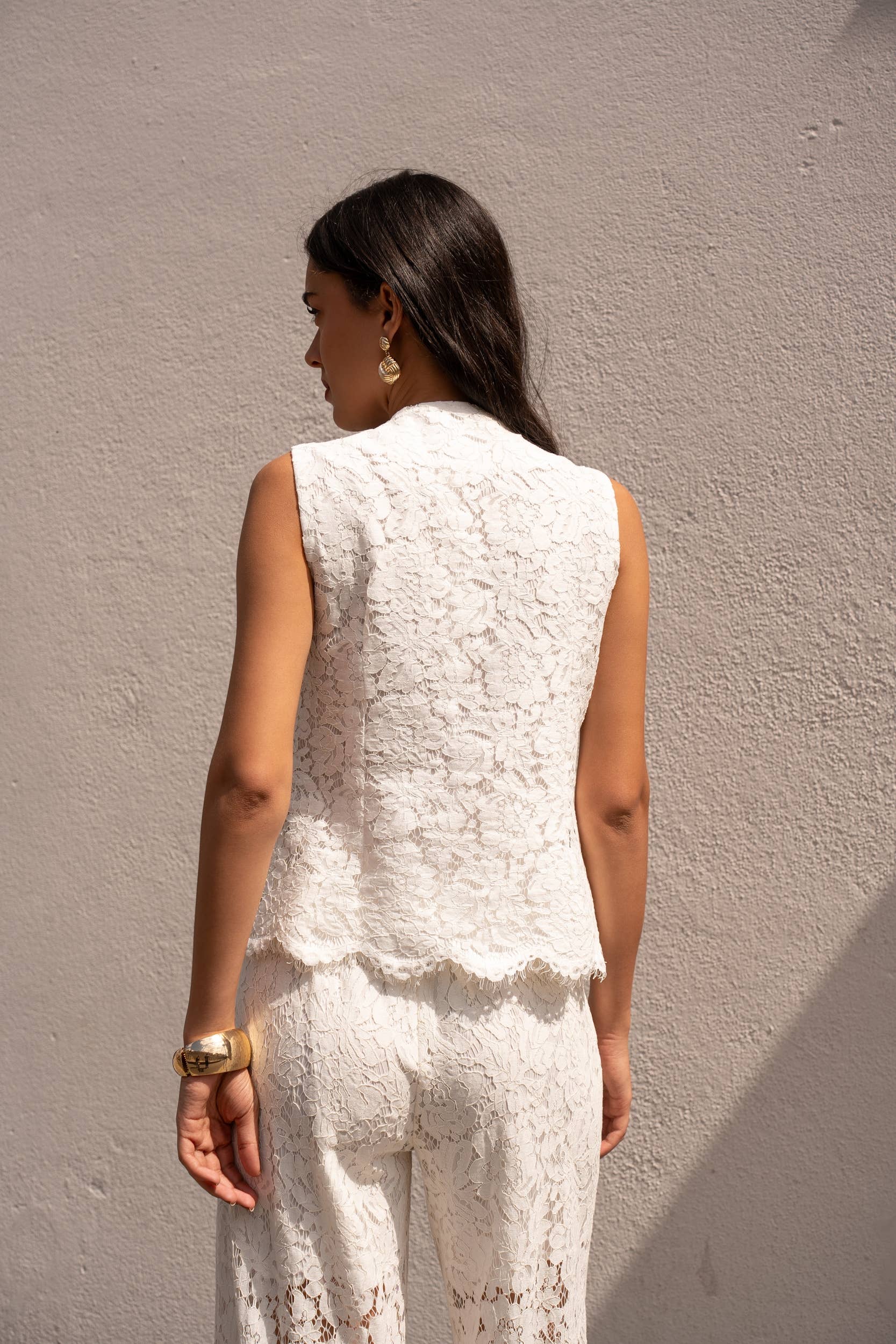 Top gilet en dentelle - CK08502