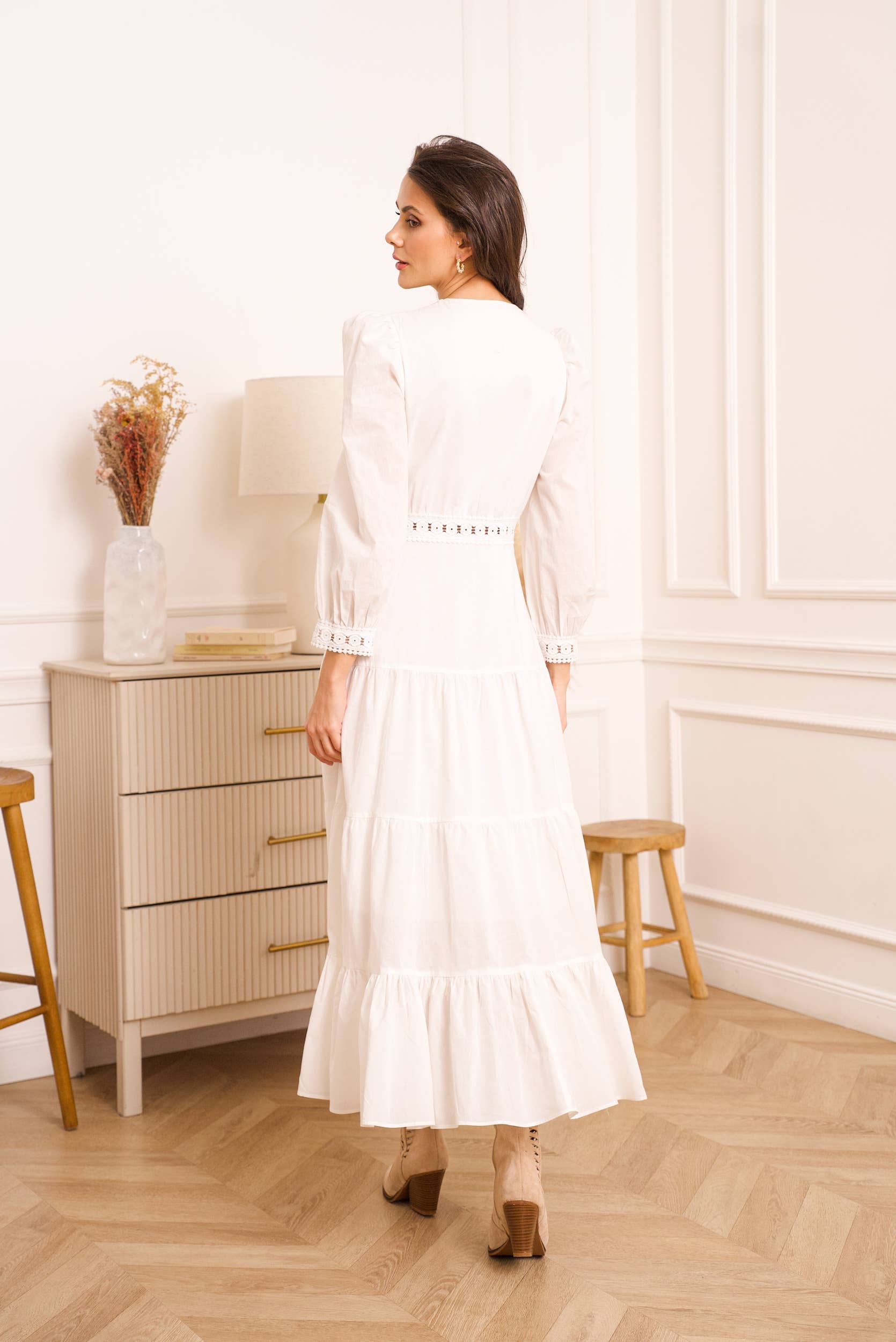 Robe longue Avril imprimé fleuri - 80957-7