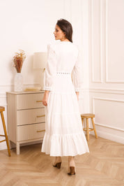 Robe longue Avril imprimé fleuri - 80957-7