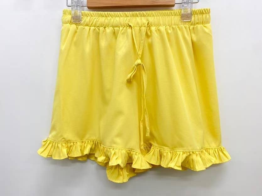 Short Fluide à Volants Bohème Chic