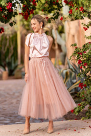 Jupe Aria en tulle plumetis SS26 - CK08077-3