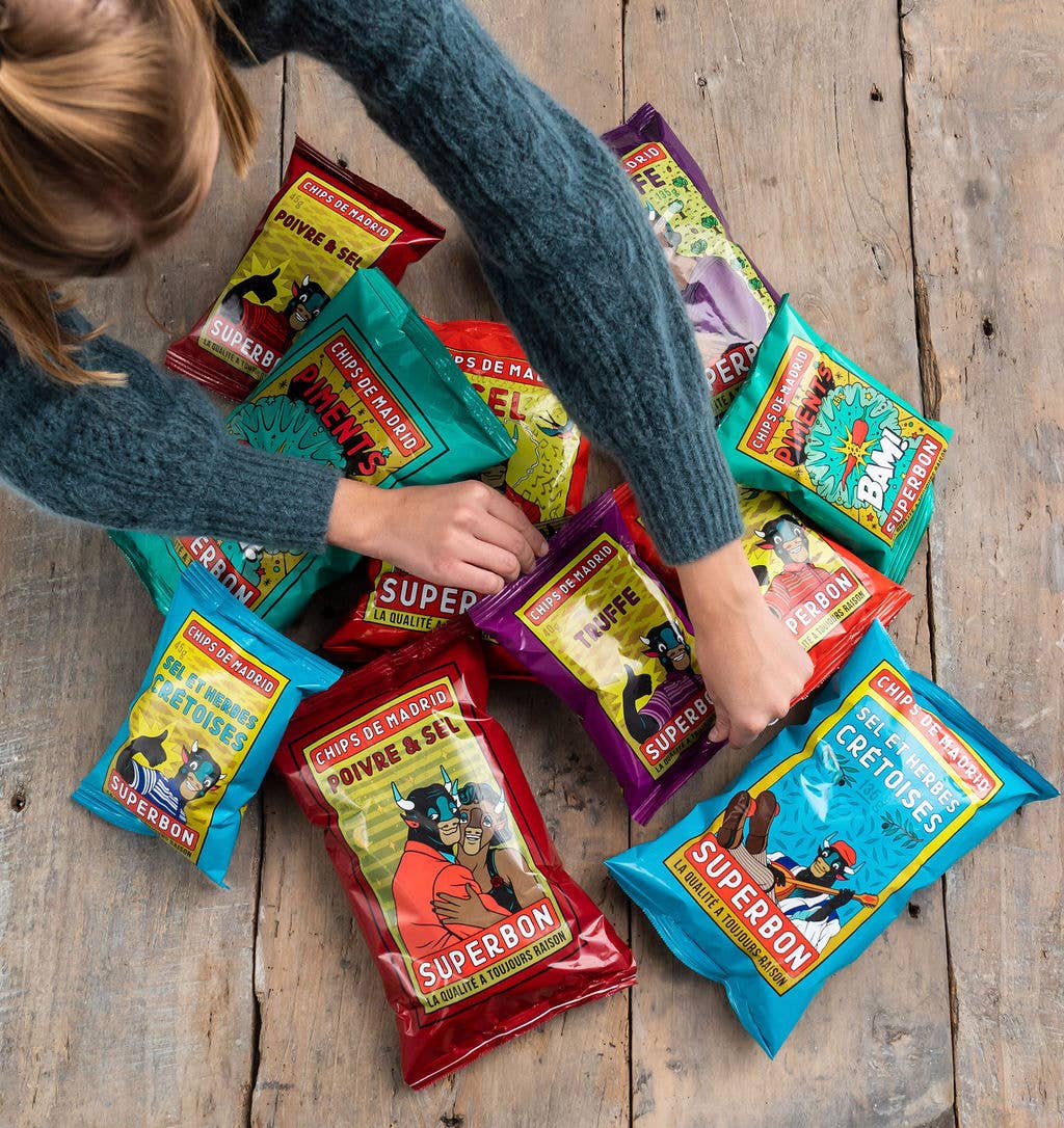 NOUVEAU - Chips aux herbes crétoises 40 g - Superbon