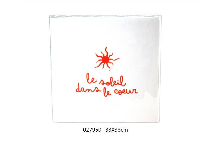 Sachet De 20 Serviettes En Papier 'Calanca' 33 X 33 cm
