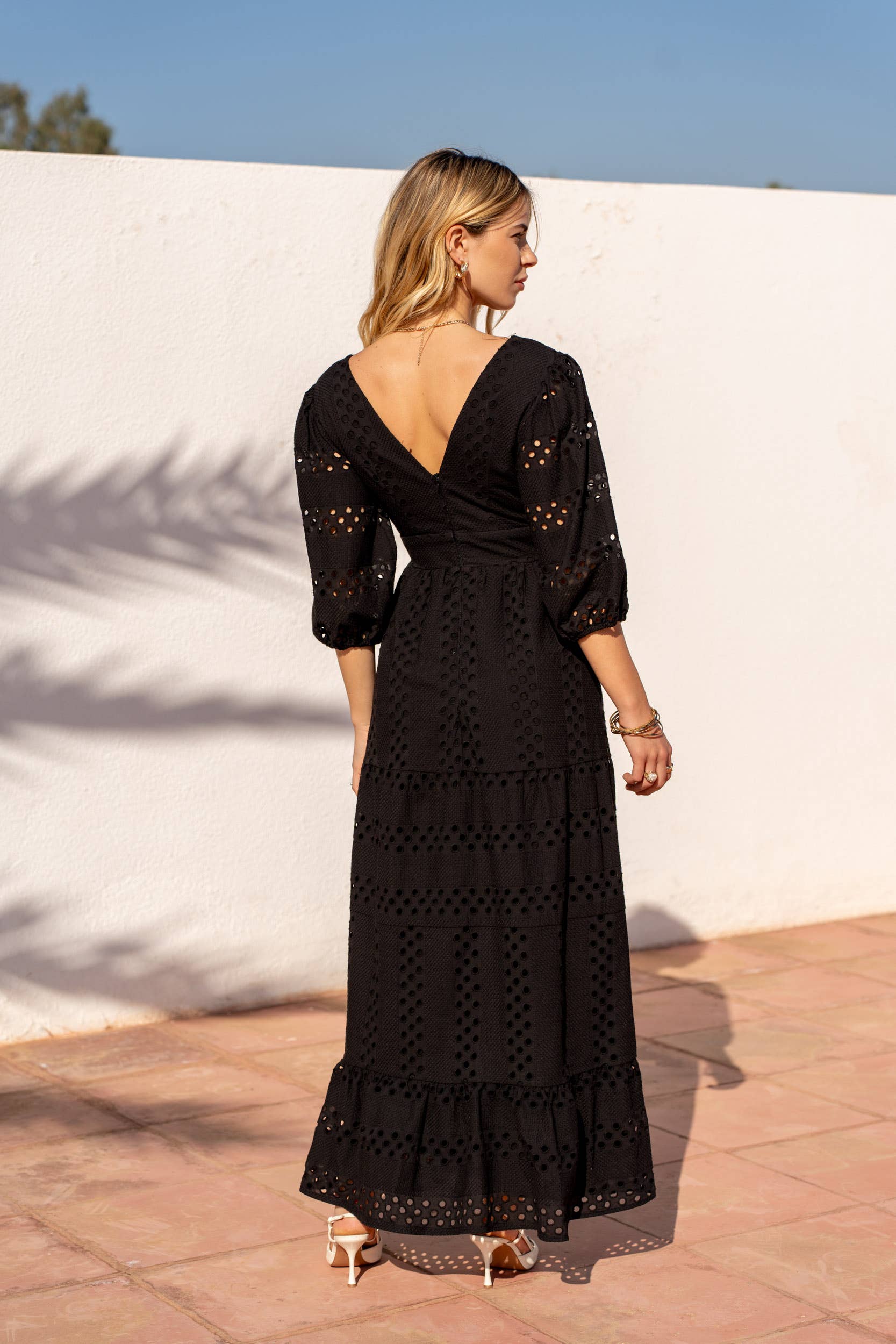 Robe longue Taylor en coton jacquard - 81046-1