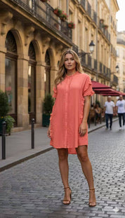 Robe Chemise Volantée Romance – Esprit Bohème Chic