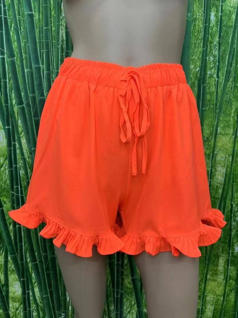 Short Fluide à Volants Bohème Chic