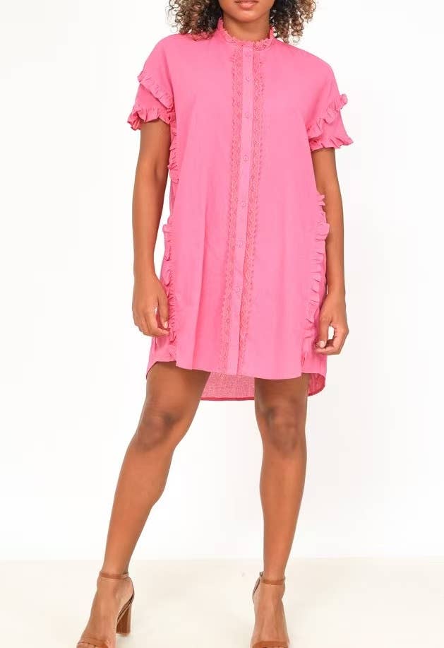 Robe Chemise Volantée Romance – Esprit Bohème Chic