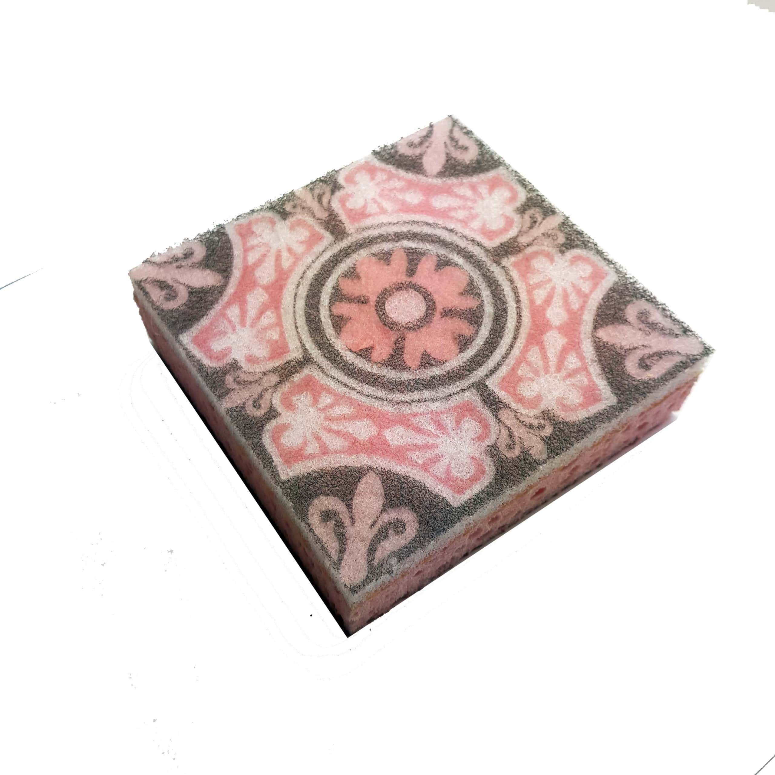 CC3-Toulouse siivoussieni (9,4 × 9,4 cm) – hellävarainen ja tyylikkäästi kuvioitu siivoussieni herkille pinnoille.