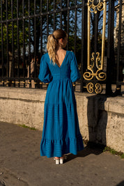 Robe longue Taylor en coton jacquard - 81046-1