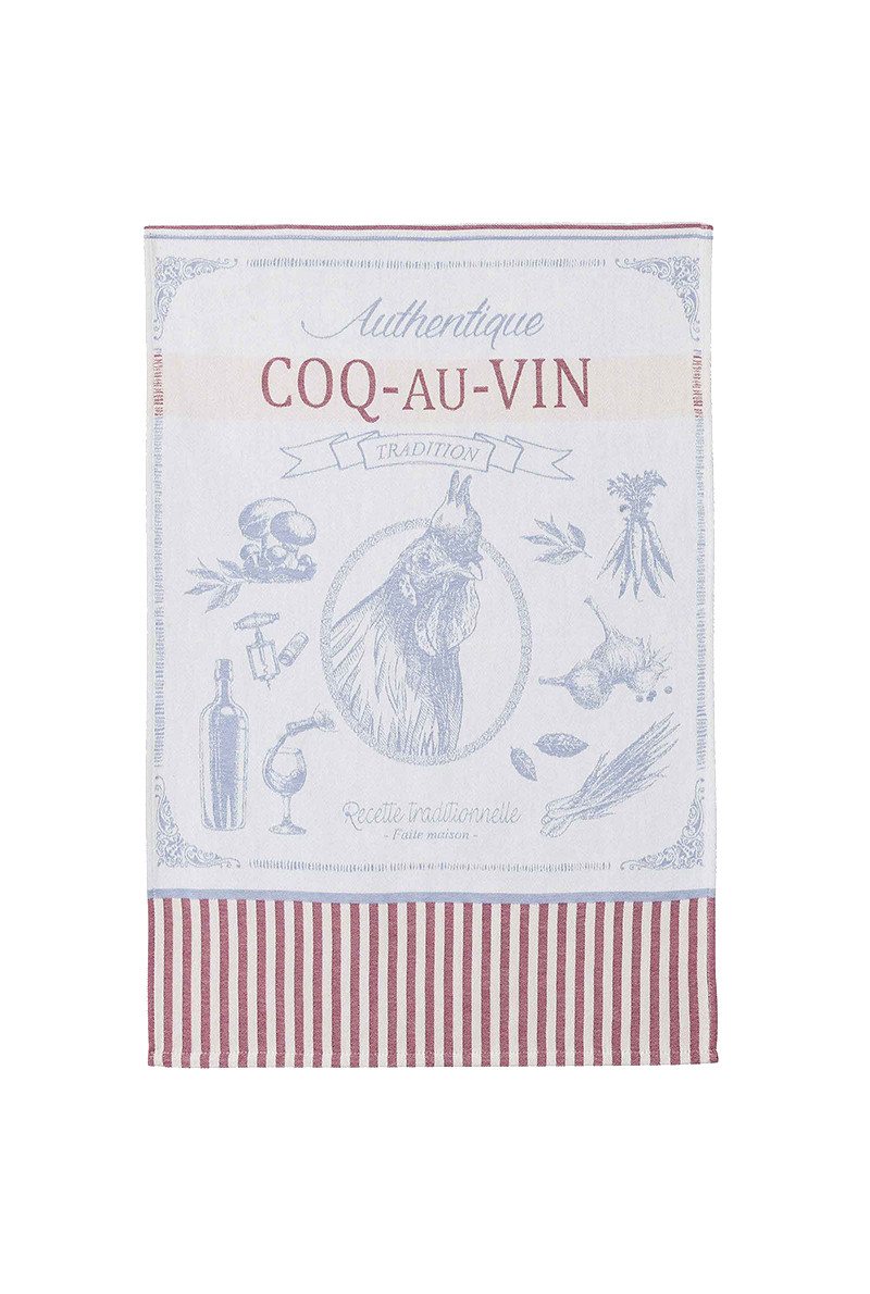 Coq Au Vin - Jacquard keittiöpyyhe puuvillaa